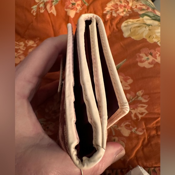 Christian Dior Small Wallet Number 2 Compact Maroon Patent Leather Vintage - Picture 9 of 11